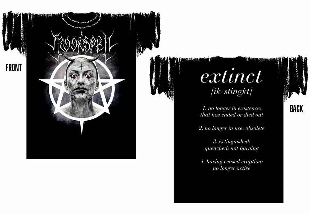 

MOONSPELL Extinct New Authentic Official Licensed T-Shirt, Tiamat,Samael,Therion 100 % Cotton T Shirt For Boy