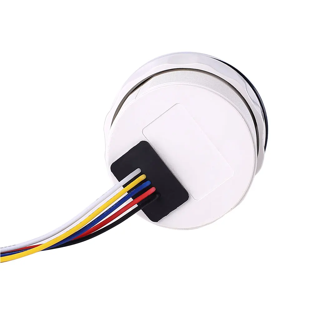 52mm Rudder Angle Indicator Gauge For 0-190 ohm Sail boat Rudder Angle Meter With Red Backlight Fit 12V~24V Rudder Angle Sensor