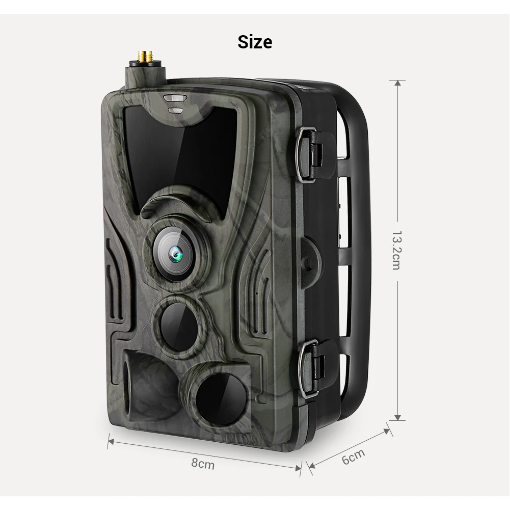 Фотоловушка HC 801G 3G фотоловушка 16 Мп SMS/MMS/SMTP IP66 время запуска 0 3 сек светодиоды