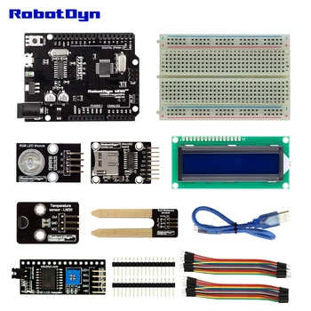 

KIT:UNO R3 with sensors for Tempreture and Moisture compatible with Arduino IDE for DIY Electronic Smart Gardening