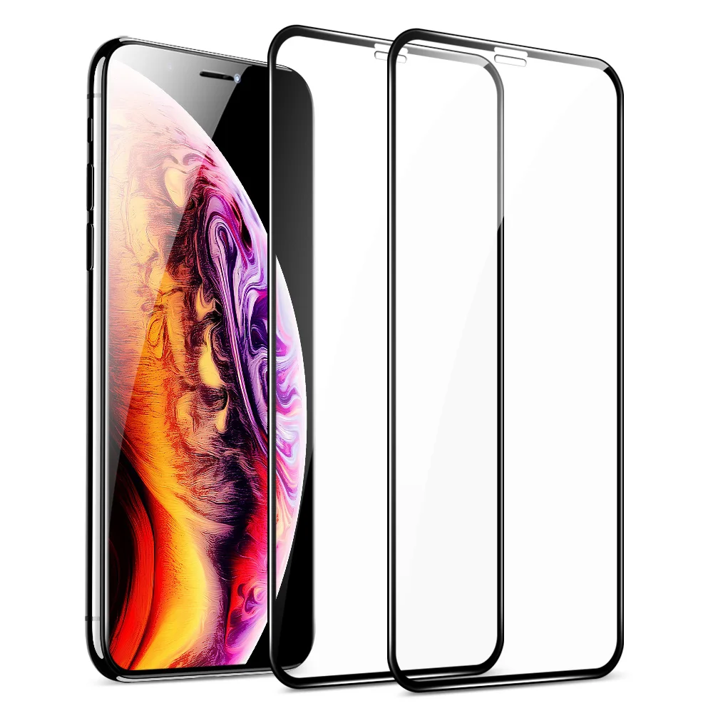 2 шт./лот ESR закаленное стекло для iPhone 11 Pro Max защита экрана ясное Премиум Защитное стекло для iPhone X XR XS Max стекло