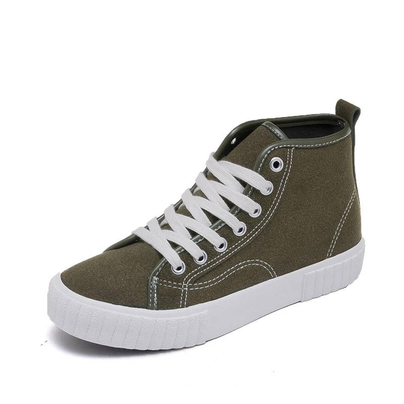 

2019 NEW Woman Canvas Shoes High Top Sneakers Casual Fashion Flats Female Breathable Lightweight comfortable Shoes U12-10