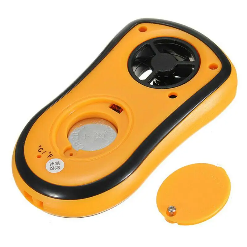 Portable Thermometer Wind Speed Gauge Meter Windmeter LCD Digital Handheld Measure tool