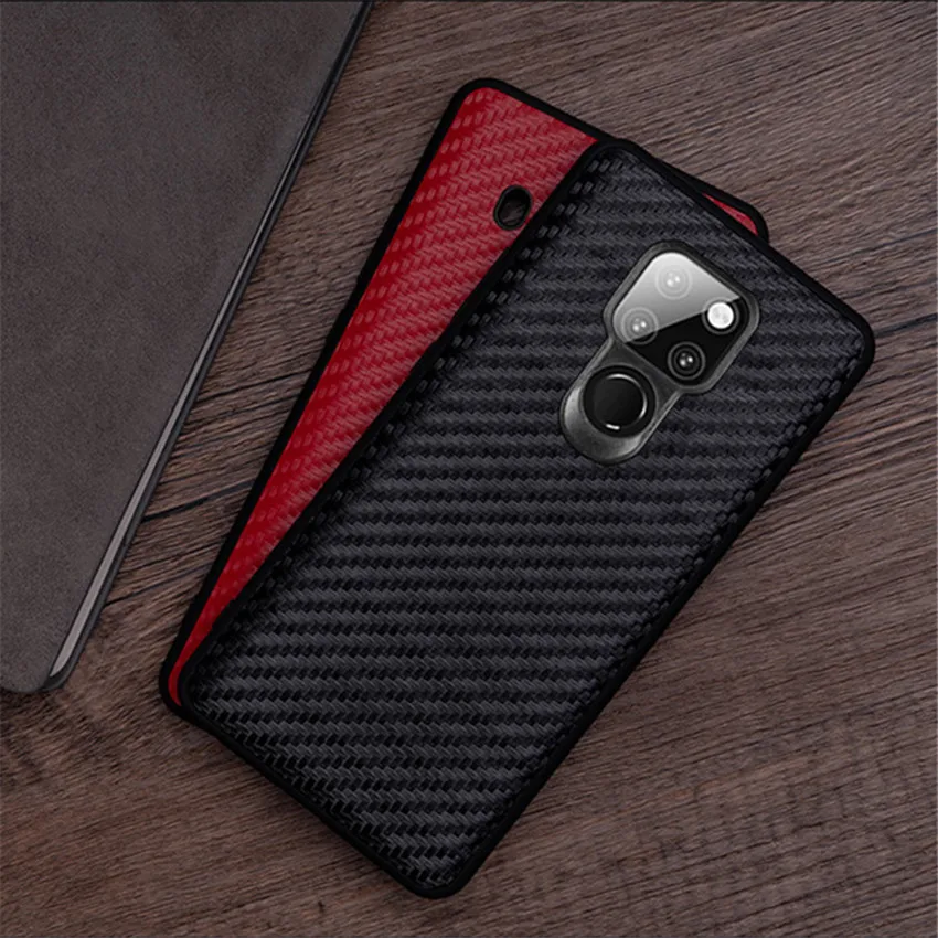 

Ultra thin Case For Huawei Mate 20 Pro 20X P30 Pro Lite Slim Carbon Fiber Hard Cover For Honor 8X 10 Lite 20i V20 20 Pro Coque