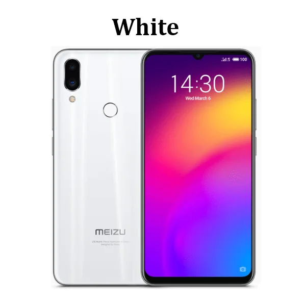 Мобильный телефон CN Global rom MEIZU Note 9 LTE 4G, 4 ГБ, 64 ГБ, Восьмиядерный процессор Snapdragon675, 6,2 дюймов, 1080x2244 p, 4000 мА/ч, 48 Мп+ 5 МП, Android 9,0 - Цвет: Белый