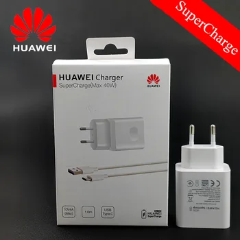 

Original Huawei Nova 5T Charger adapte 40W SuperCharge Fast Charge 5A Usb Type c cable For P30 Pro P20 mate 30 20 Honor 9 10 20
