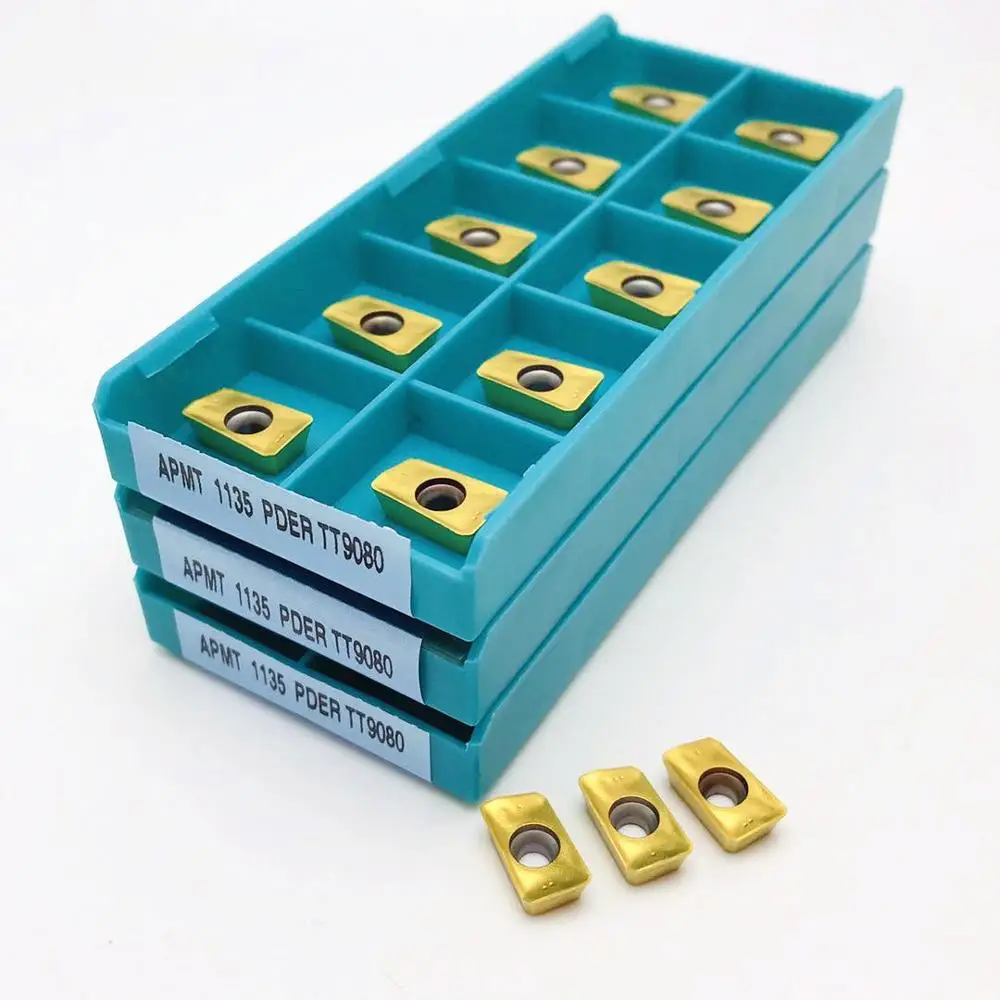 Wire Thread Insert Cutting Tool APMT1135 APMT1604 PDER TT9080 Carbide Insert APMT CNC Lathe Parts Tool APKT1705 PER TT9080 For Indexable Milling Cutter APKT