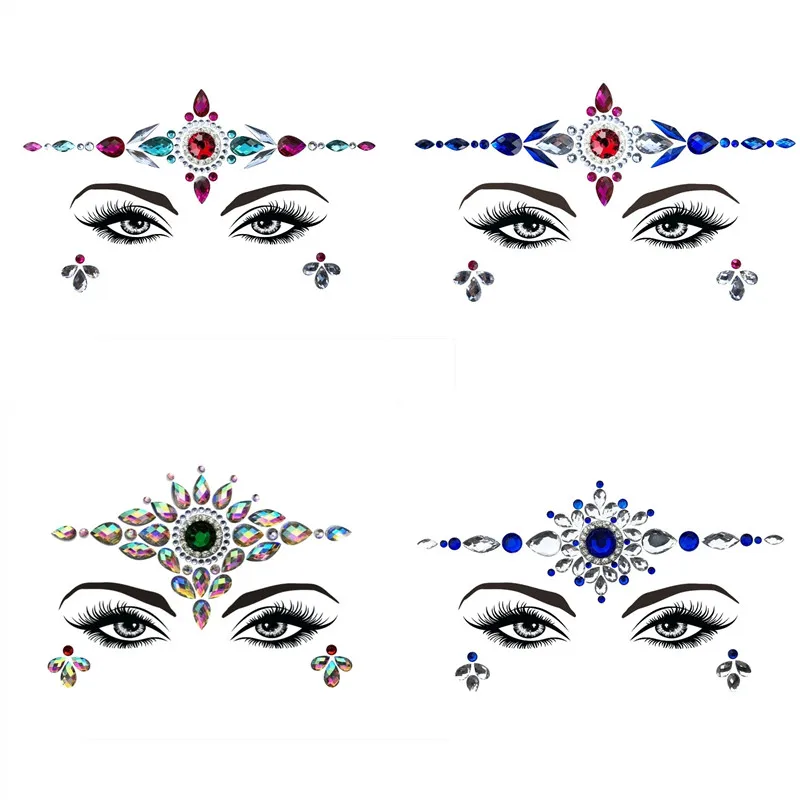 Стразы на лоб с драгоценными камнями наклейка лицо s для женщин декор Рождество