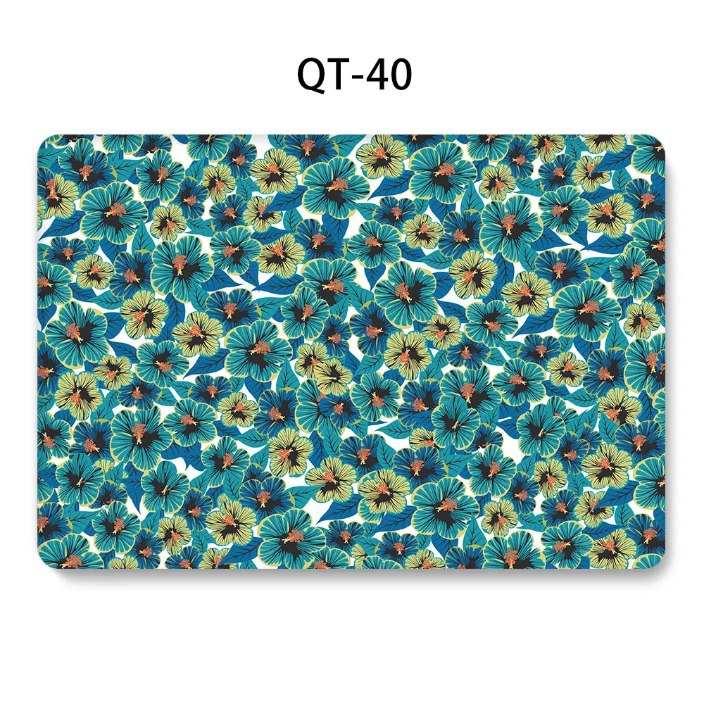 QT-40 3D чехол для ноутбука MacBook Air Pro retina 11 12 13 15 Touch Bar A2159 A1706 для macbook Touch ID Air 13 A1932+ крышка клавиатуры - Цвет: QT-40