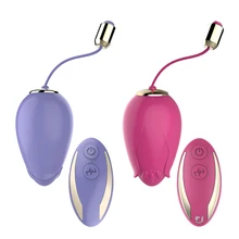 Flow Bud Wireless Remote Control Vibrating Silicone Vibrators Sex Toy USB Rechargeable Massage Ball Adult Sex Toys For Women