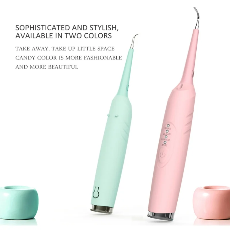 

New Design Portable Electric Scaler Tooth Whitening Stain Remover Tartar Scraper High Frequency Vibration Tools