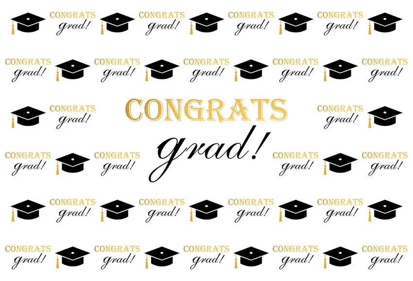 Congrats grad Новое фоновое полотно для фотографирования детей обратно в школу Фото