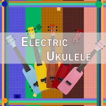 

23 Inch Electric Mute Ukulele Kit Creative Bottle Shape Ukulele W/ Gig Bag