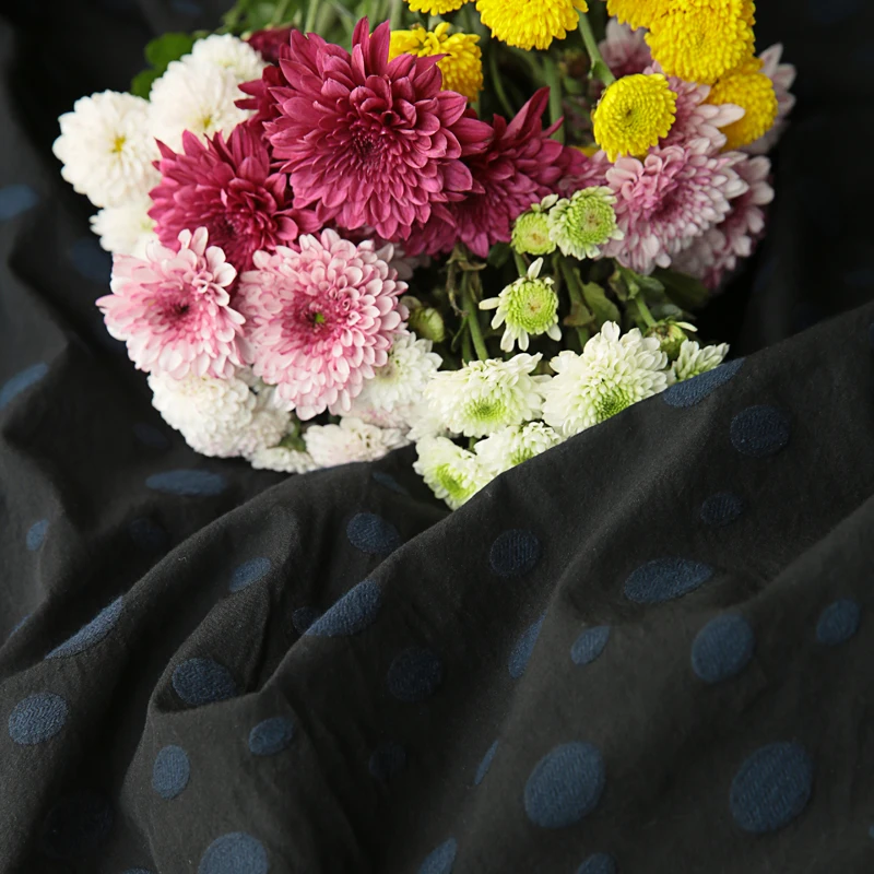 Высокое Качество Чистый хлопок ткань точка жаккарда tissus высокого класса одежды рубашки платья Чонсам брюки халаты ткань хлопок