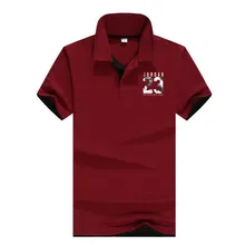 Рубашка поло Jordan 23, брендовая Хлопковая мужская рубашка поло с коротким рукавом и стоячим воротником, Мужская рубашка поло большого размера, M-3XL, деловая Повседневная рубашка поло