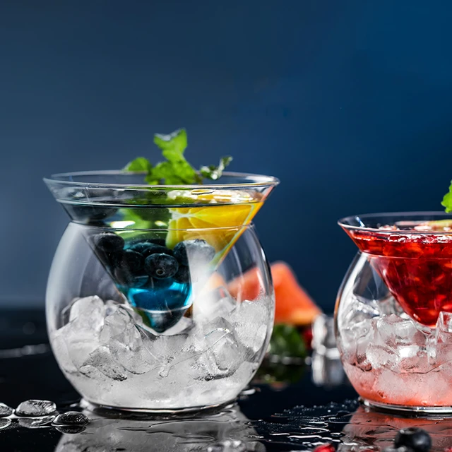 Molecular Gastronomy Cocktails, Martini Glasses Glass