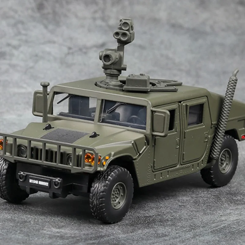 1/32 масштаб силы США H1 SUV модель игрушки звуковой светильник литье под давлением металлическая модель автомобиля игрушка для детей подарок