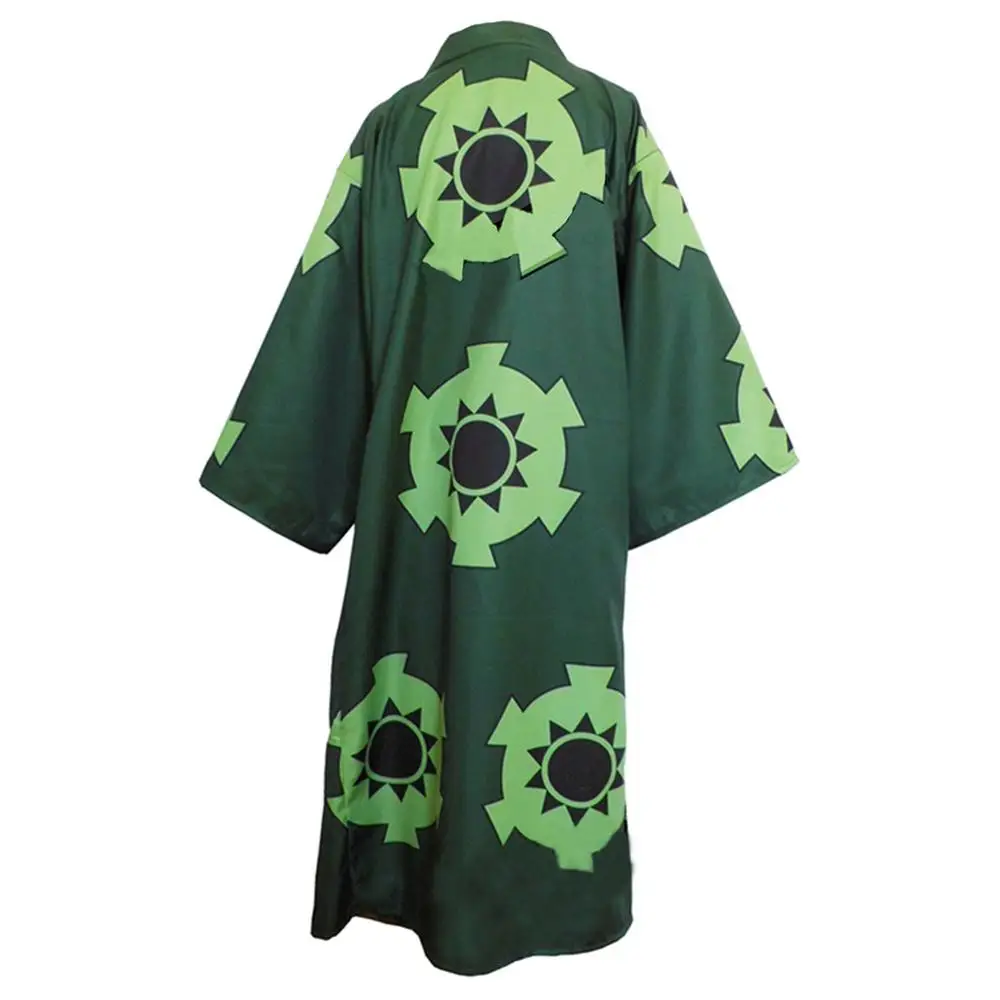 Déguisement One Piece de Roronoa Zoro en kimono blanc et vert Costume de Cosplay Roronoa Zoro une pi ce Robe Kimono compl te