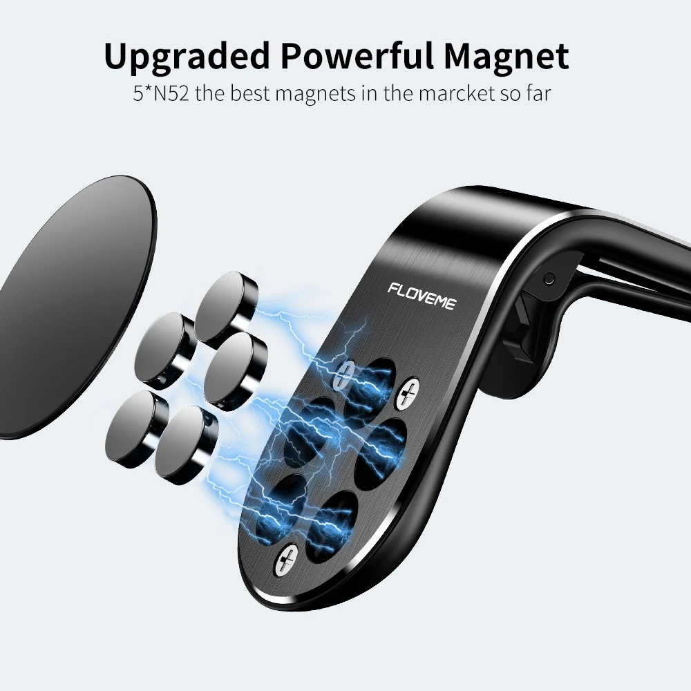 FLOVEME 2 PCS Clip Magnetische Auto Telefon Halter Für iphone XR XS X Magnet für Telefon Auto Magne