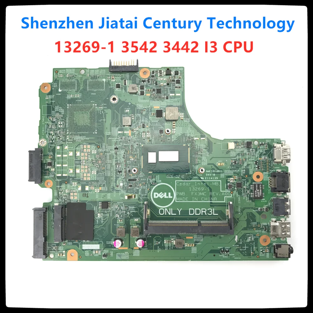 13269-1 для dell 3542 dell 3442 dell 3543 3443 материнская плата 13269-1 PWB FX3MC REV A00 материнская плата I3 cpu GM Рабочая