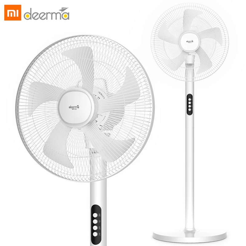 

Xiaomi Deerma Electric Oscillating Floor Fan 3 Speed 5 Blades Press-Button Control Standing Cooler Fan Wide Area Oscillation