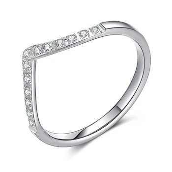 

WAWFROK Womens Ring Stainless Steel 2 Colors Rings for Women AAA Zirconia Engagement/wedding Rings Womens Jewelry