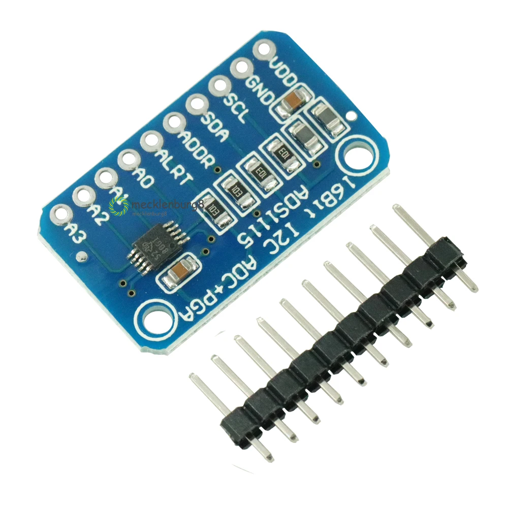 16 Bit I2C ADS1115 ADC Module Ultra-Compact 16-Precision 4 Channel DVR ...
