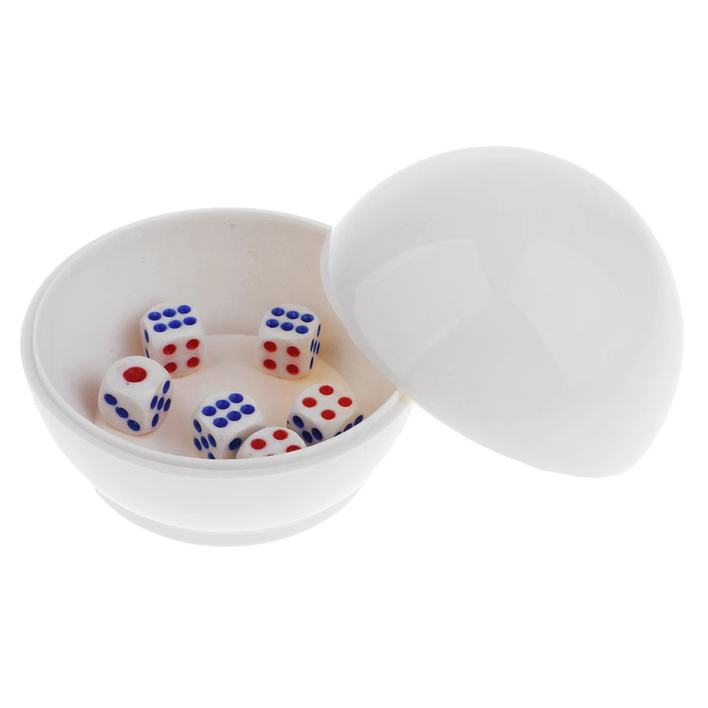 Dice Guessing Game Set Globular Dice Cup Shaker with 6pc Digital Dice