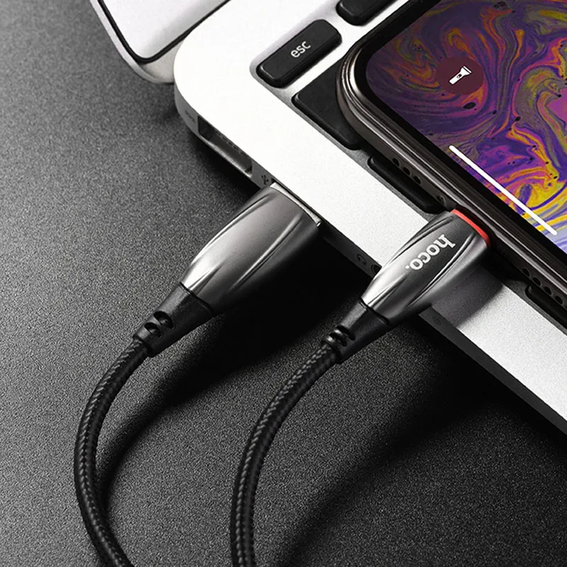 HOCO U71 22 шт./лот 1,2 м нейлон прочный USB кабель для iPhone кабель Micro кабель для samsung USB кабель зарядное устройство провода