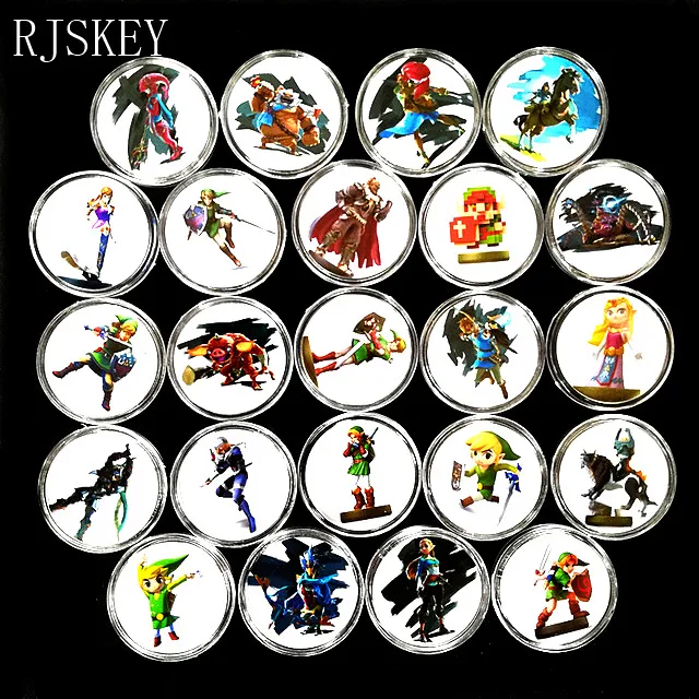 23Pcs Zelda Полный набор 10 шт. Супер Марио Одиссея Amiibo NFC карты Коллекционная монета тег NS/переключатель Avaliable Zelda Splatoon Smash Bros Diablo - Цвет: 23Pcs Zelda