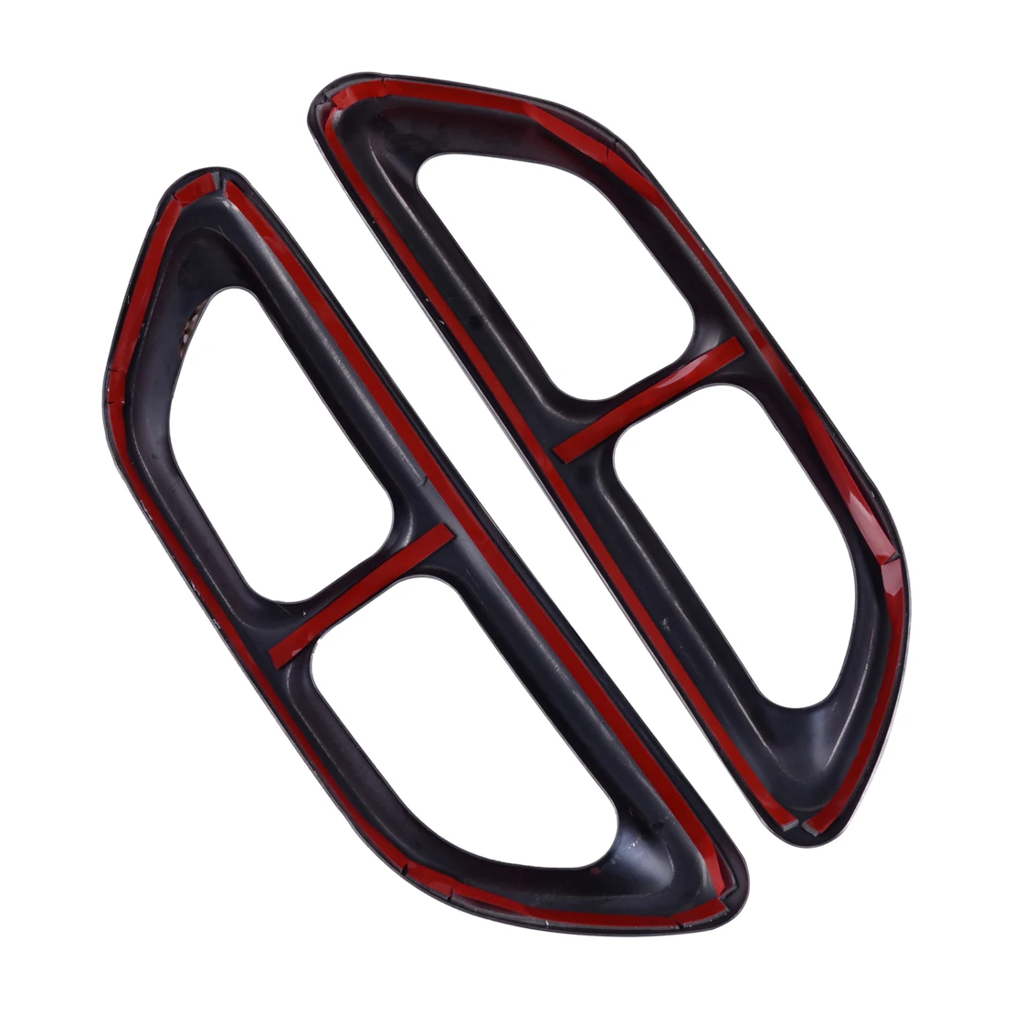 CITALL 2pcs fit for Honda Accord Steel Rear Cylinder Exhaust Pipe Throat Muffler End Tip Cover Strip Trim