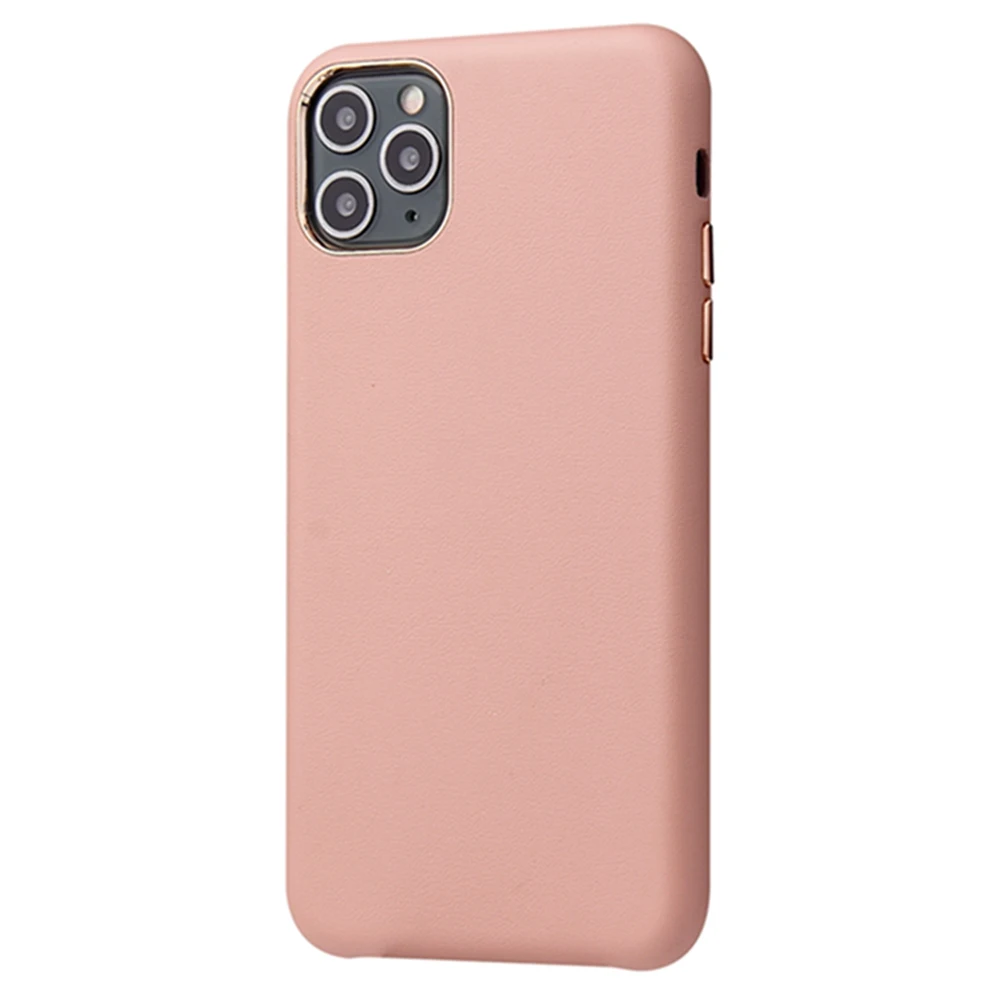 OTAO противоударный из искусственной кожи чехол для iPhone 11 Pro MAX X XS XR Покрытие Полный чехол для iPhone 7 8 6s 6 Plus сплошной цвет Coque - Цвет: Pink
