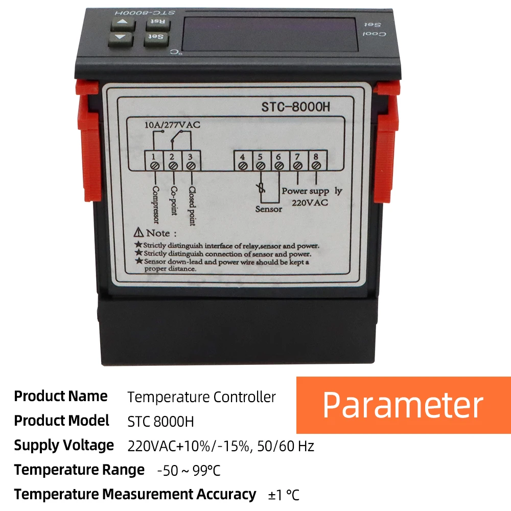 STC-8000H Temperature Controller Thermostat Thermoregulator incubator