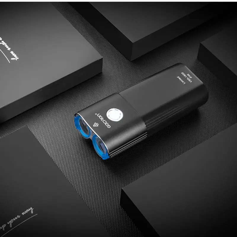 Велосипедный головной свет Водонепроницаемый usb зарядка 1800lm Велоспорт Ночная езда передняя лампа