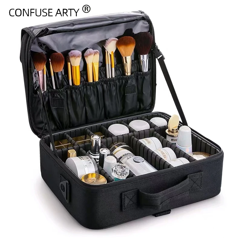 2017 new arrival Large multi storey professional make up package font b bag b font nail