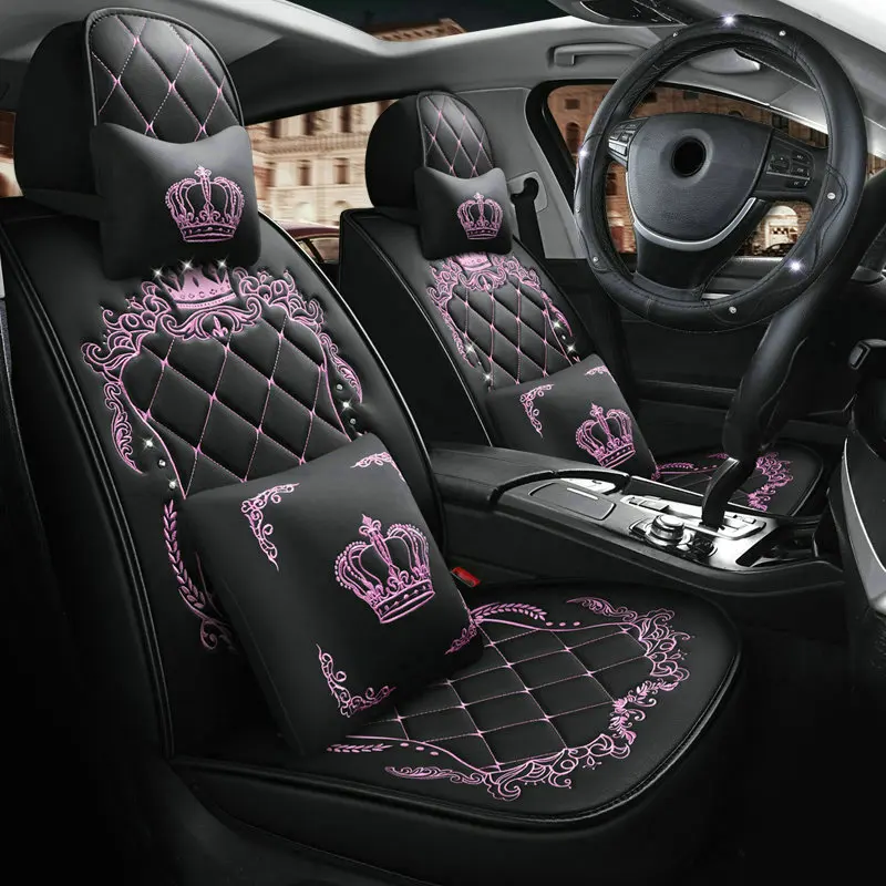 Full Coverage Eco leather auto seats covers PU Leather Car Seat Covers