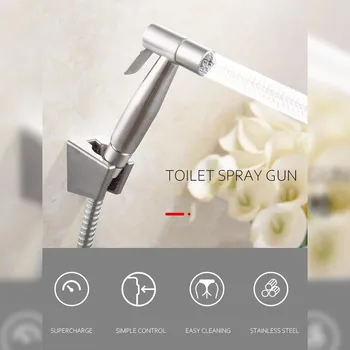 

Handheld Toilet Bidet Sprayer Stainless Steel Washer Spray Bathroom Shower Sprayer Douche Kit Set Bidet Faucet ducha higienica