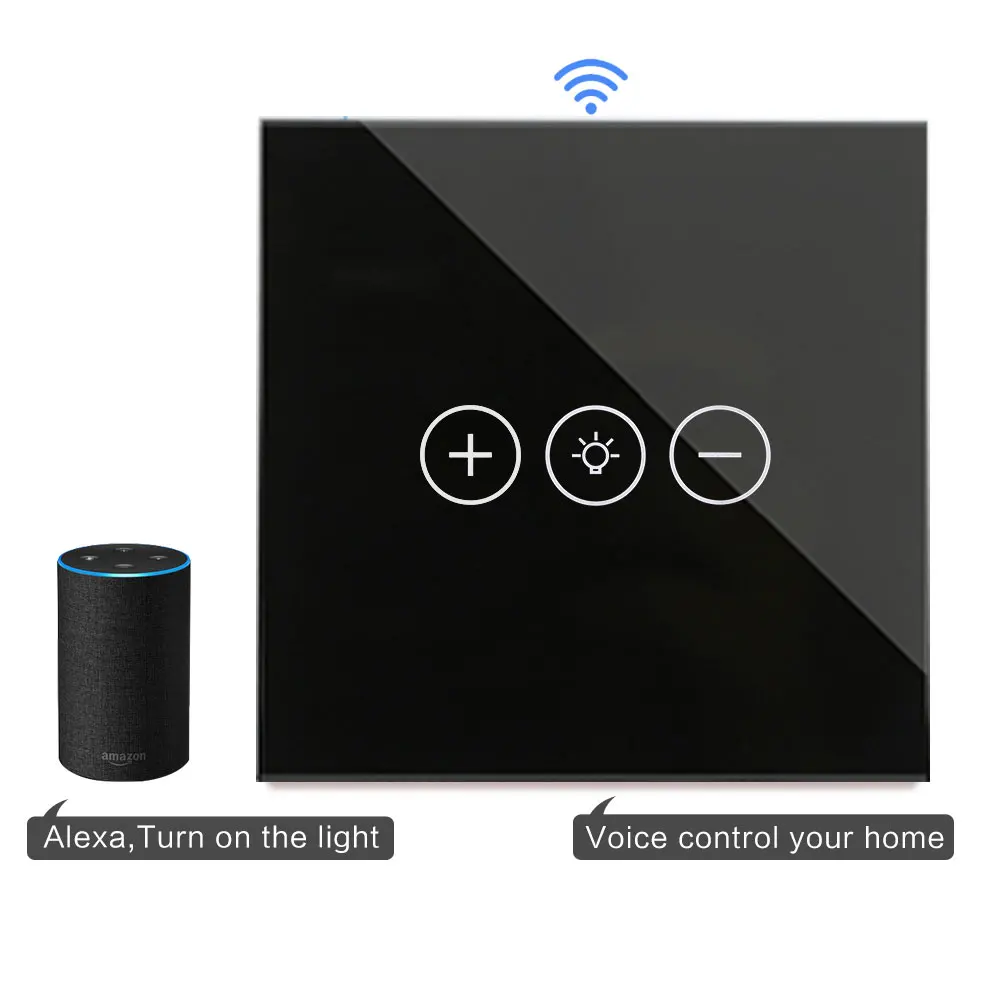 Bingoelec Wi-Fi дистанционный диммер переключатель умный дом автоматизация беспроводной настенный выключатель стандарт ЕС 1 банда 1 способ сенсорный светильник переключатель