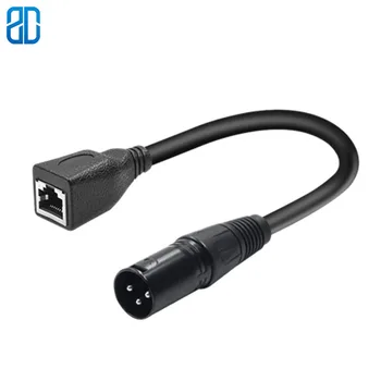 

XLR to RJ45 Canon XLR to Network RJ45 Male to Female Double 6.5mm Male Microphone Amplifier Guitar Audio Extension Cable Cord