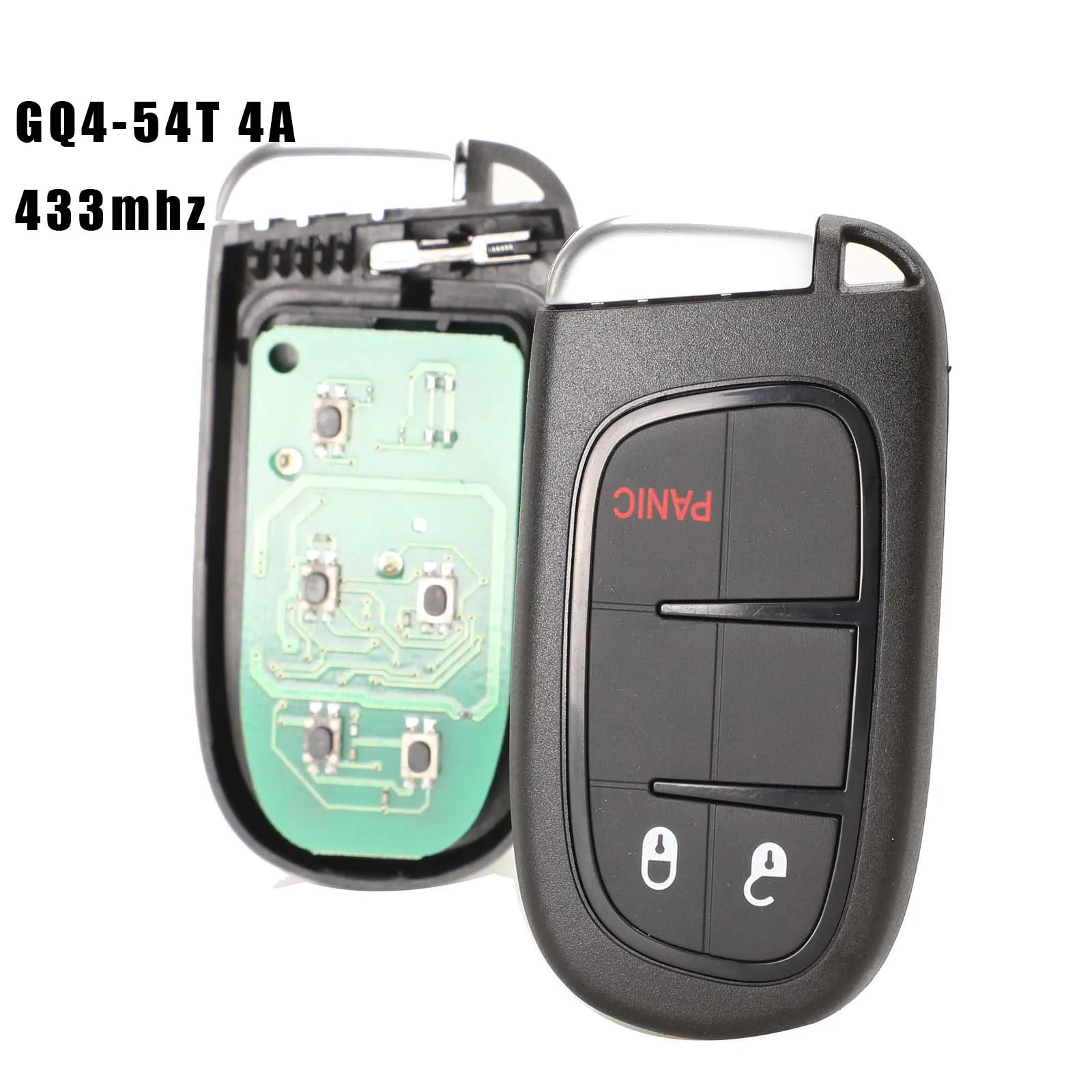 Jingyuqin для JEEP Cherokee бесключевая запись 433 МГц PCF7953M 4A чип GQ4-54T чип смарт-пульт дистанционного ключа автомобиля