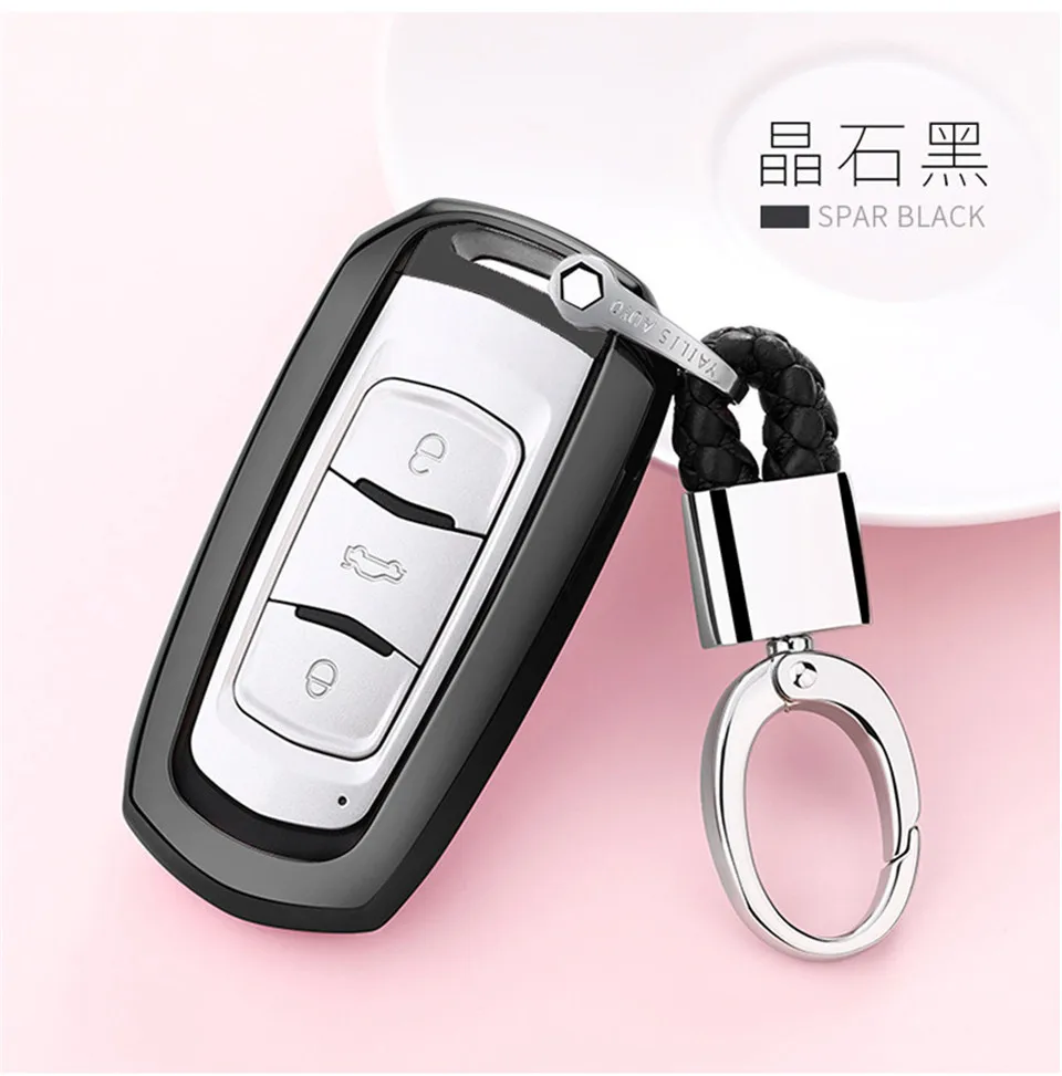 Чехол для ключей автомобиля из ТПУ для Geely Atlas Boyue NL3 Emgrand X7 EmgrarandX7 EX7 SUV GT GC9 borui пульт дистанционного управления авто держатель оболочка брелок