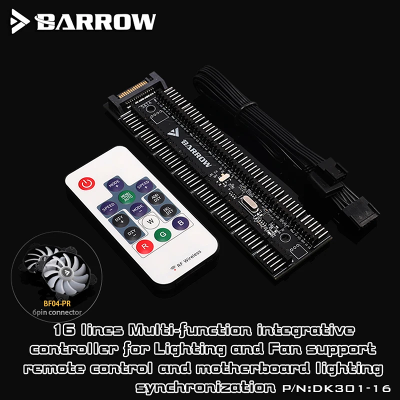 

Barrow DK301-16, 16-way Controllers, Full Function LRC2.0 5V RGB Controller, Can Synchronization 5V RGB Motherboard,