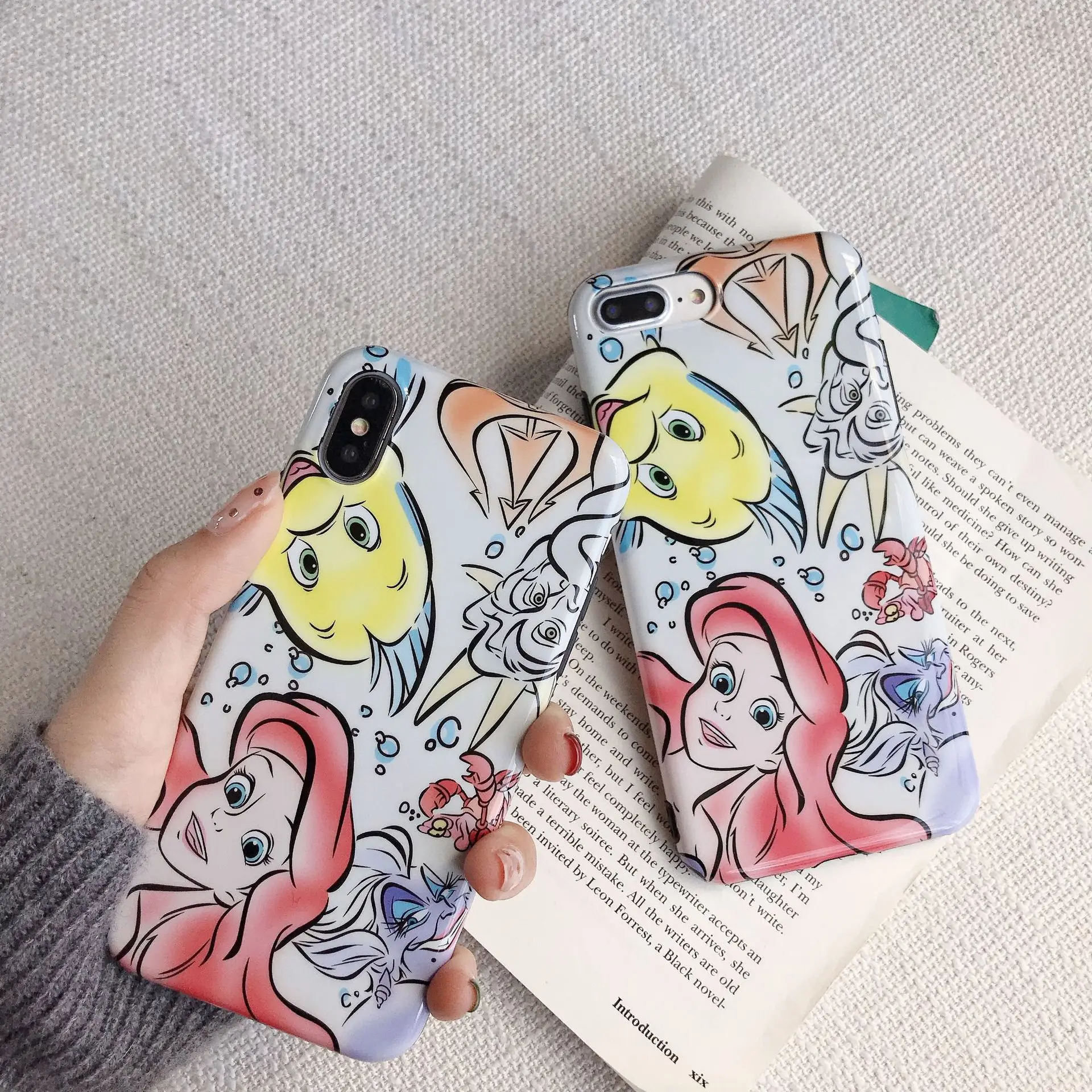 

Fashion Mermaid Ariel Back Cover Phone Case For iPhone 11 Pro Max X XS XR 6 6S 7 8 Plus
