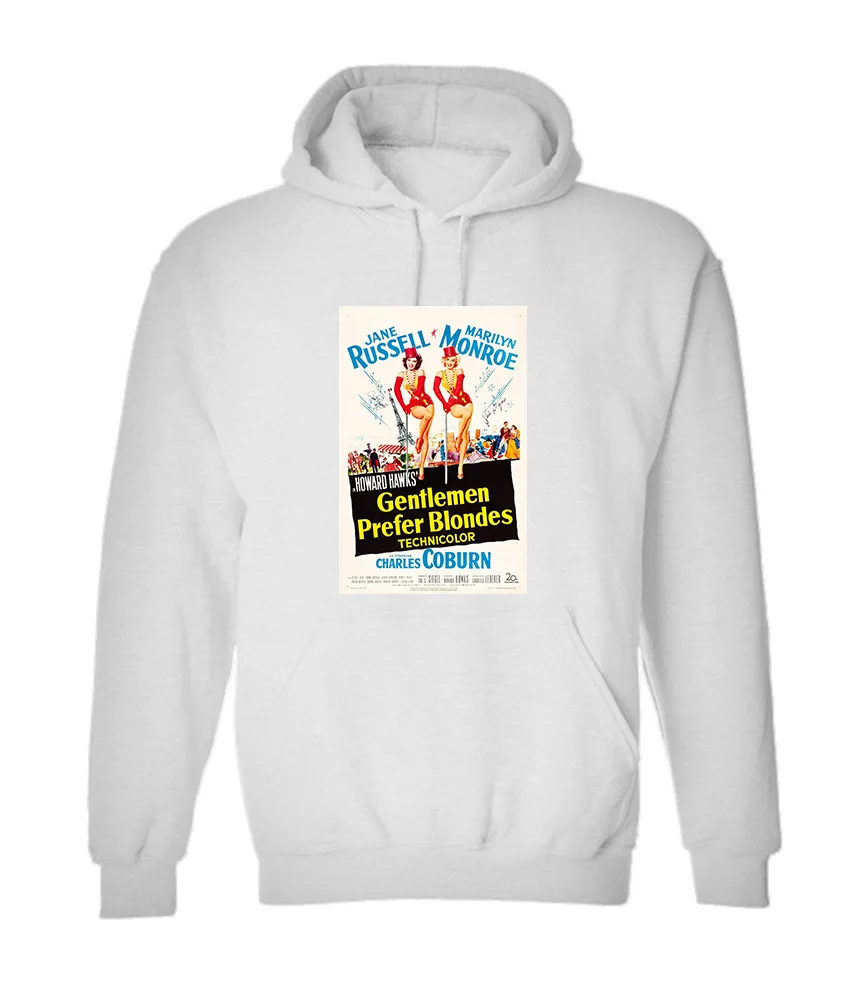 Джентльмен предпочитает блондинок Мэрилин худи с изображением Монро фильм