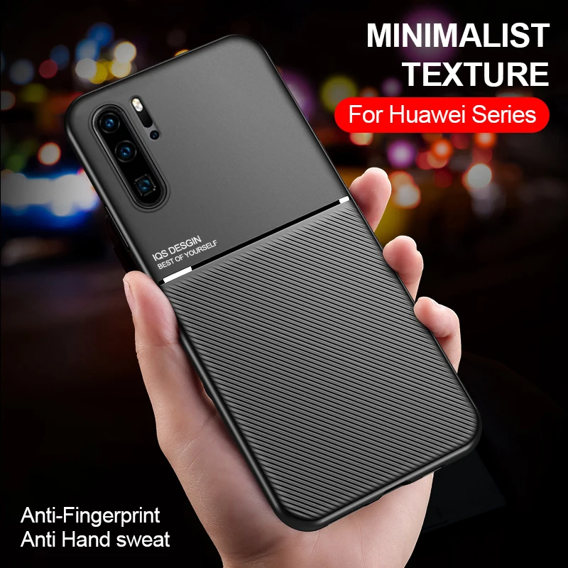 Матовый Магнитный чехол для Huawei P40 P30 P20 pro Mate 30 20 Lite Y9 Prime P Smart Z Plus автомобильный