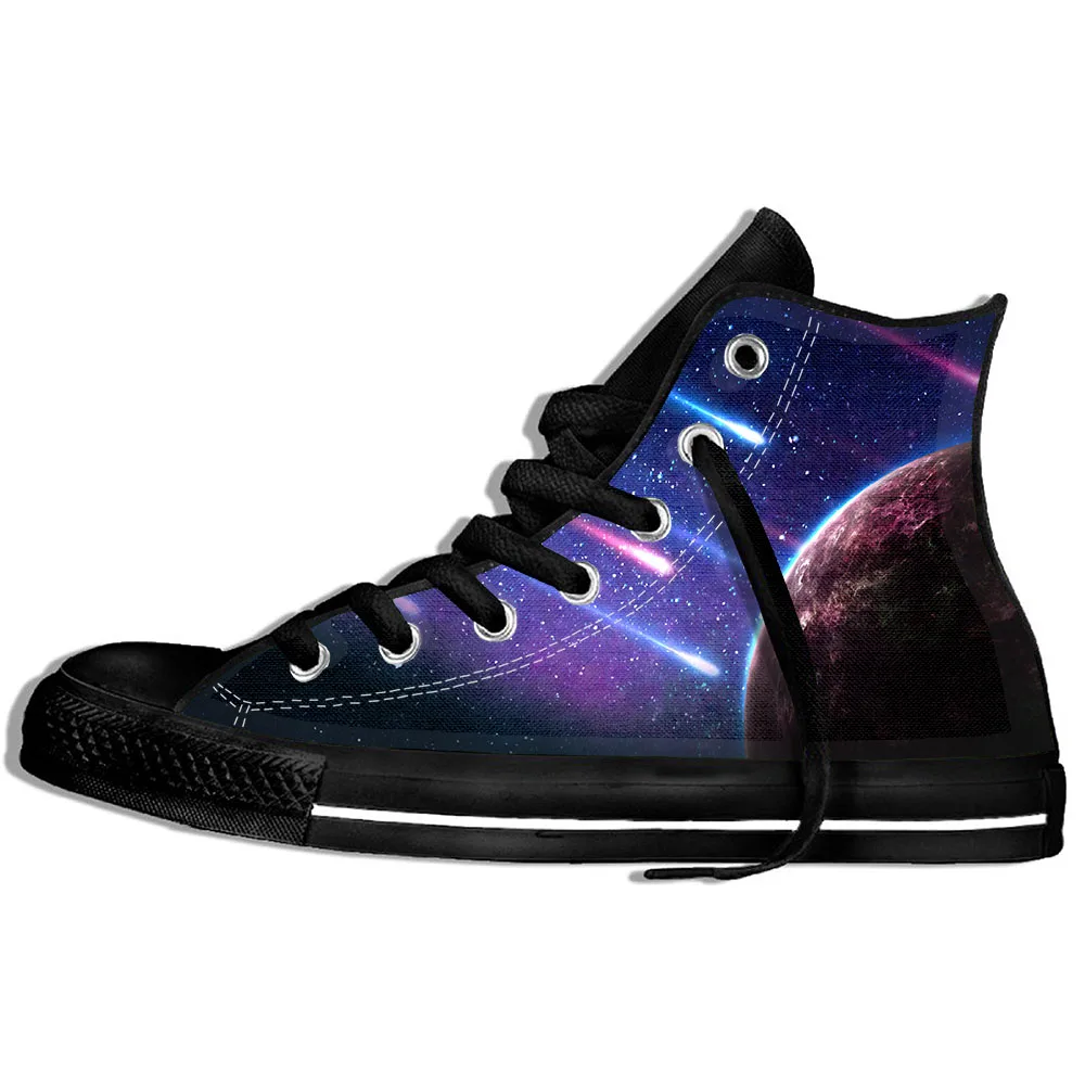Galaxy Space 1 Кроссовки на заказ,, Galaxy Spacefor, для мужчин/высокое качество, Harajuku, Galaxy Space, парусиновые тренды, удобные, ультра-светильник, спортивная обувь - Цвет: Galaxy Space 1