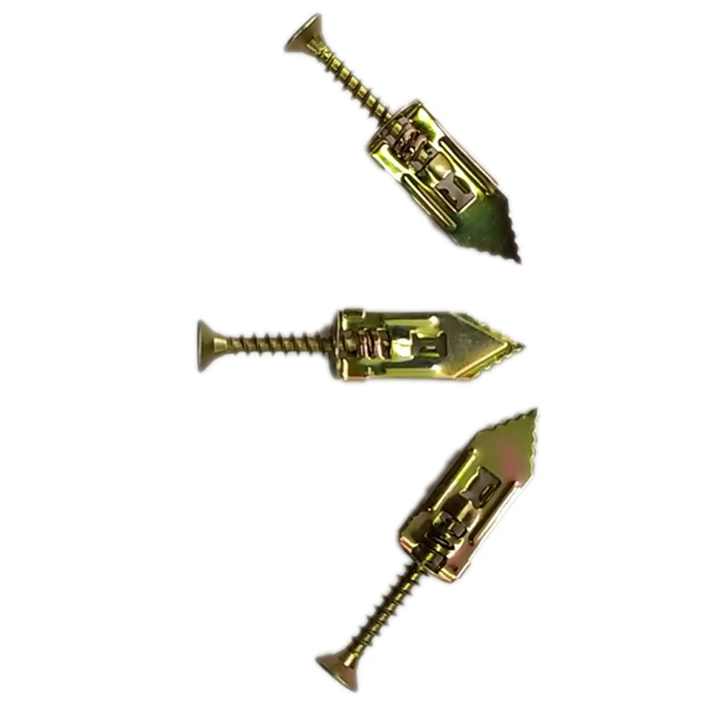

HHO-100PCS Metal Cavity Anchor Bolt Gypsum Board Expansion Bolt Hollow Wall Special Expansion Screw