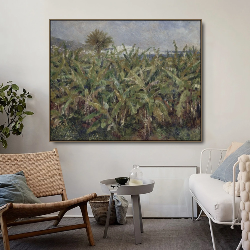 

Field of Banana Trees by Renoir Canvas Painting Calligraphy Posters Prints For Living Room Bedroom Wall Pictures Home Art Decor