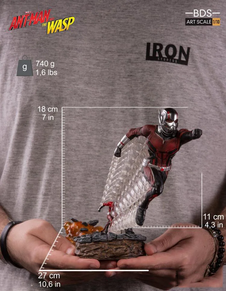 Для коллекции Iron Studio 1/10 масштаб женский/мужской полный набор муравей и ОСА фигурка статическая Статуя Модель для фанатов подарки - Цвет: Ant Ma