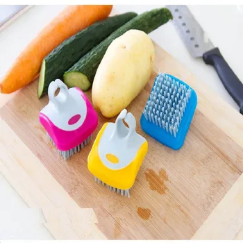 

Kitchen Mini Fruits Vegetables Cleaning Brush Fingers Protection Potato Radish Cleaning Brushes Cooking Helper For Kitchen